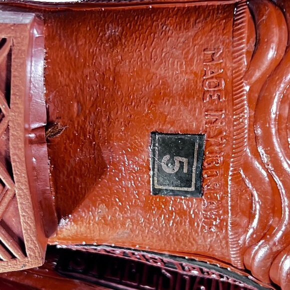 Vintage Explorers Mens Size 5 Rubber Boots 100% Waterproof Steel Shank Wellies - Picture 8 of 12